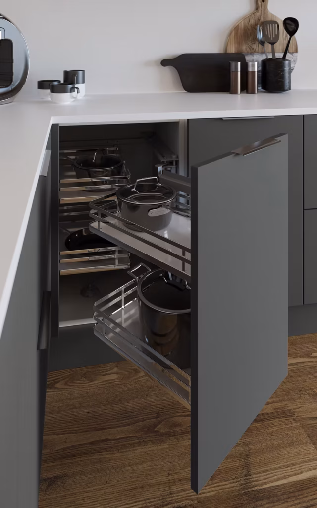 Sapore Pewter - Nuvola Pull-Out Corner
