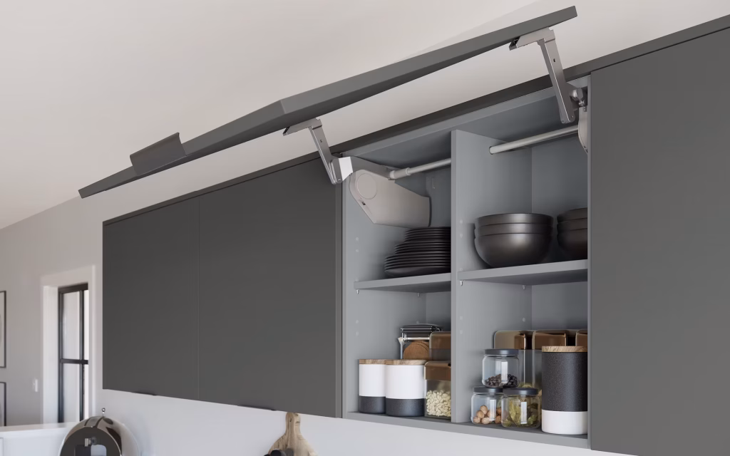 Sapore Pewter - Up & Over Wall Cabinet