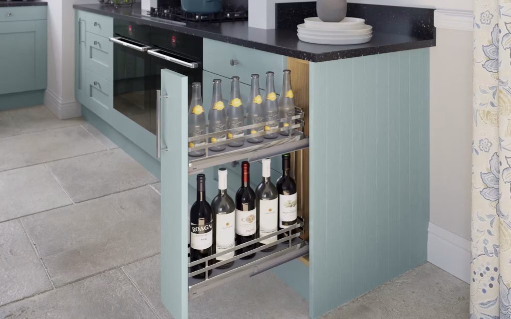 Midsomer Grey Aqua - 150mm Bottle Rack Baskets